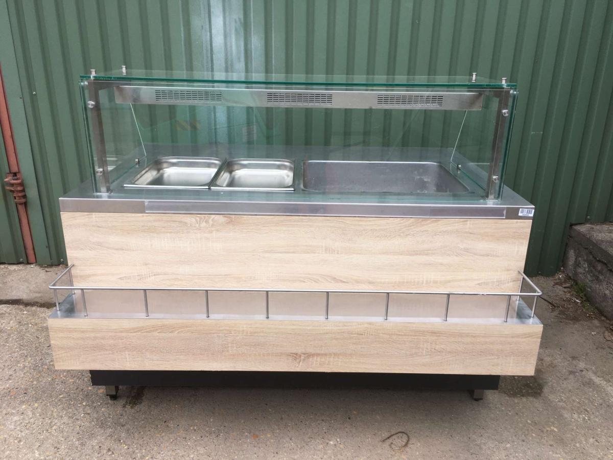 Vízfürdős melegentartó 4 * GN 1/1 – termékfotó elölnézet