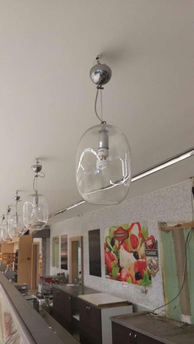 Egyedi világítótest, lámpabúra – termékfotó elölnézet