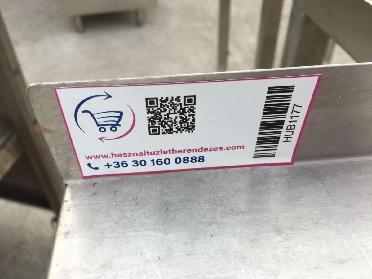 Rozsdamentes konzolos falipolc, 140*35 – termékfotó jobb oldalról