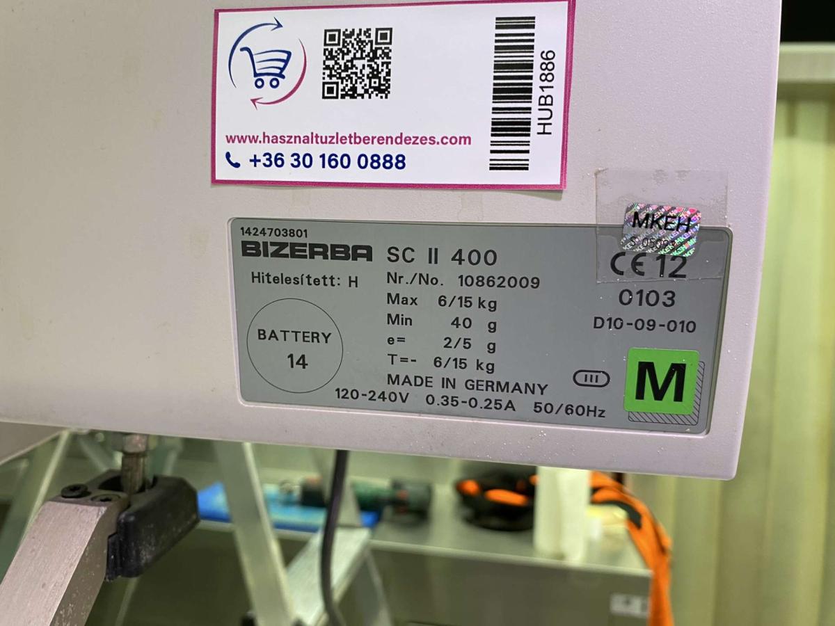 Bizerba  SC400 halas mérleg – termékfotó (15. kép)