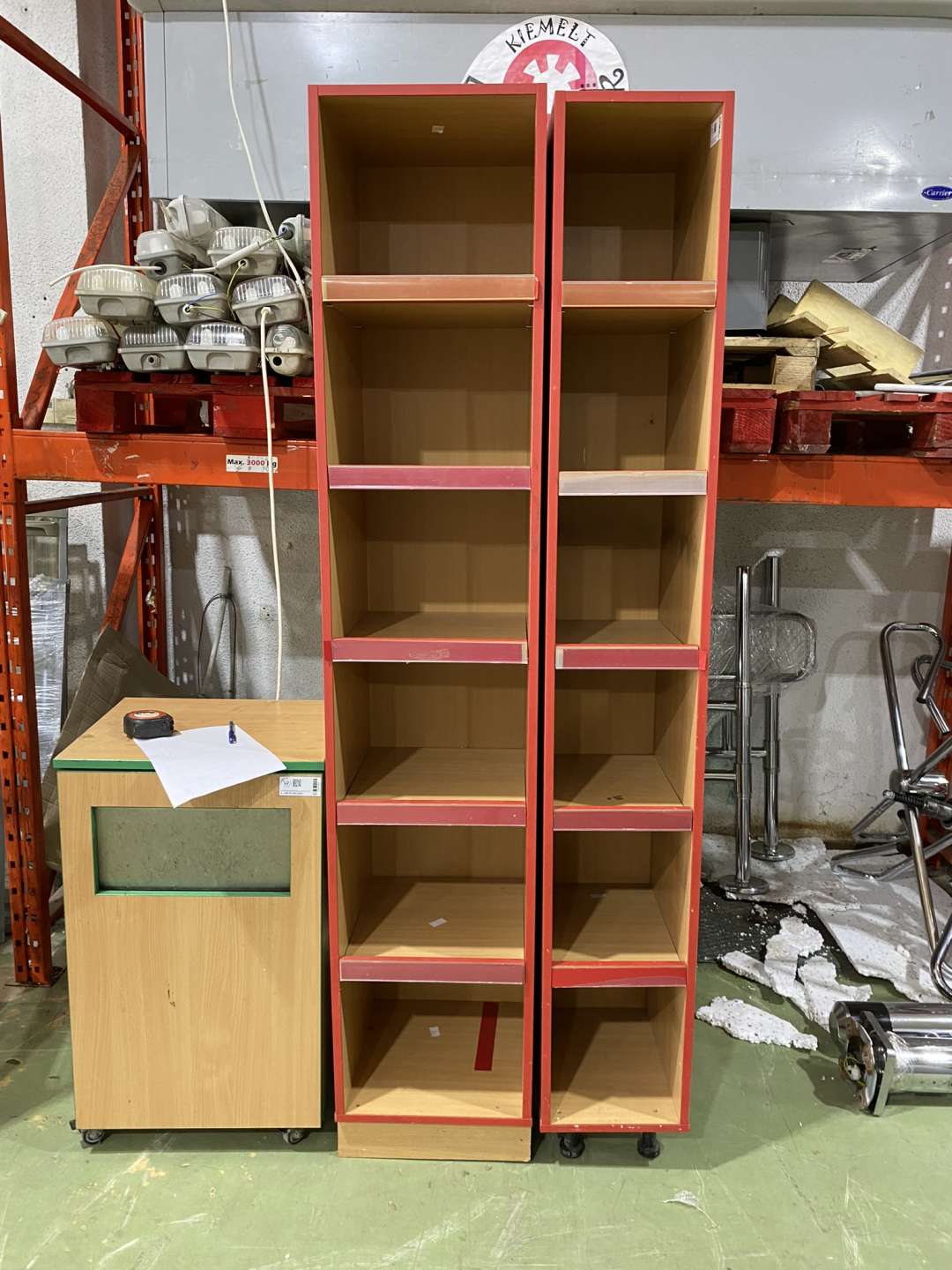 Tároló polc, egyedi, 5 sor polccal