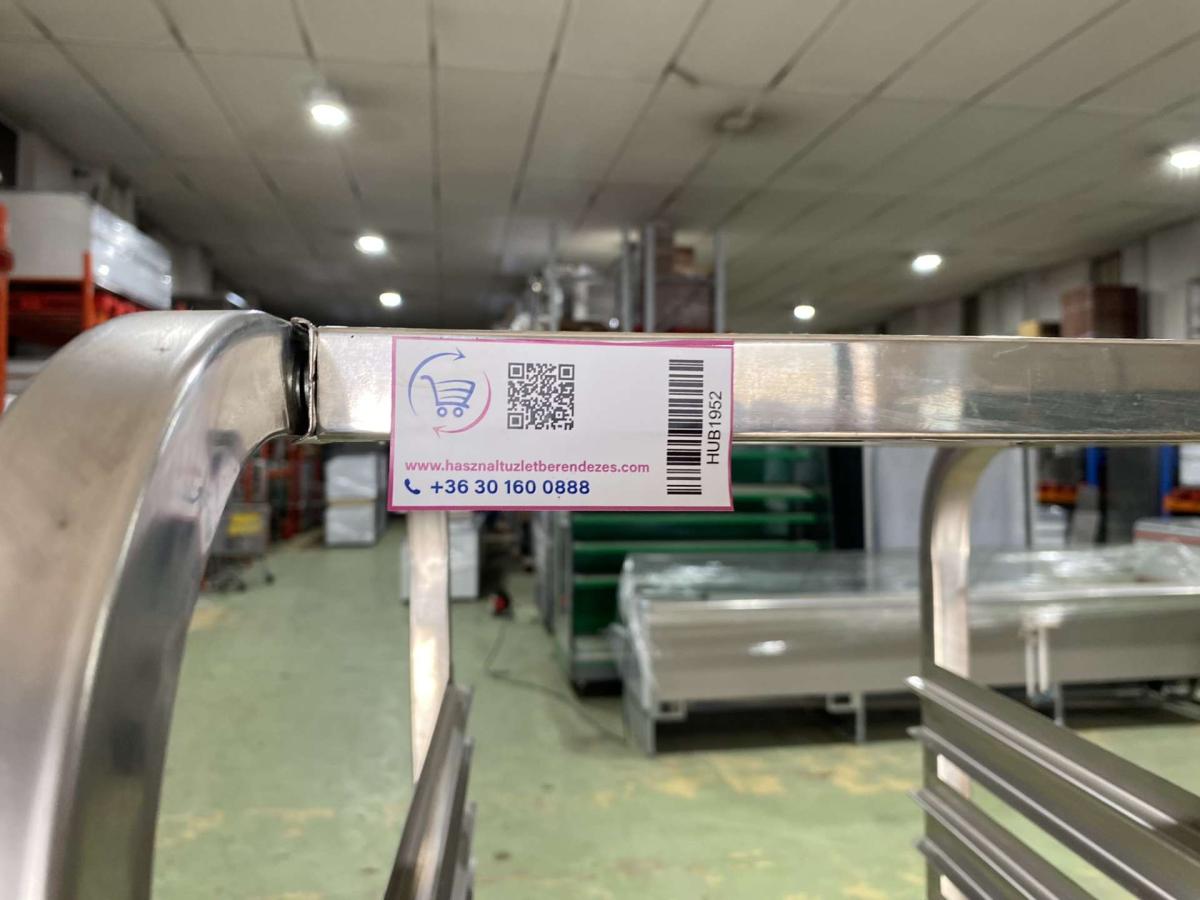 Rozsdamentes GN szállítókocsi – termékfotó bal oldalról