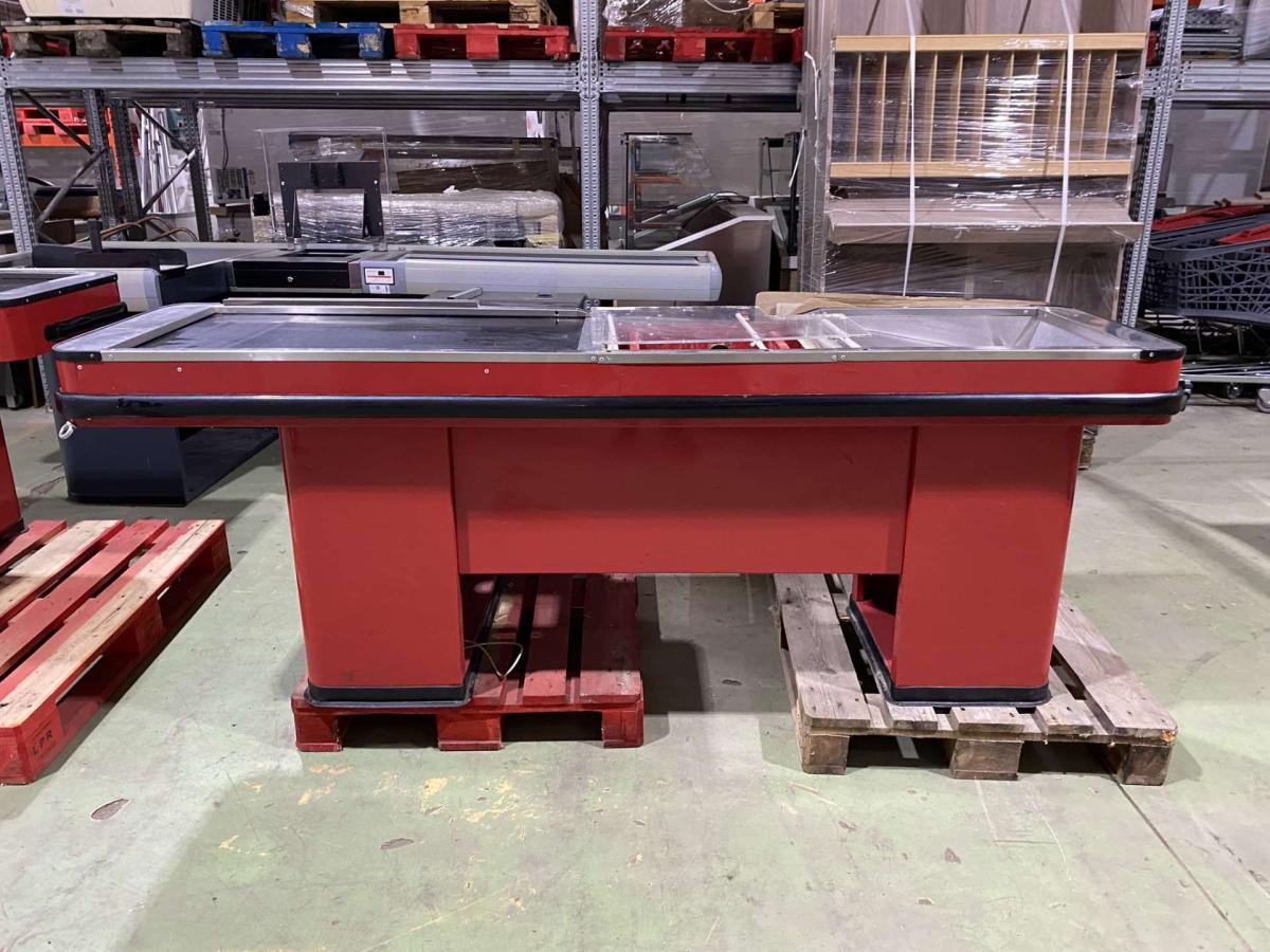 Kasszaasztal, Kolecki szimpla elpakolóval – termékfotó elölnézet