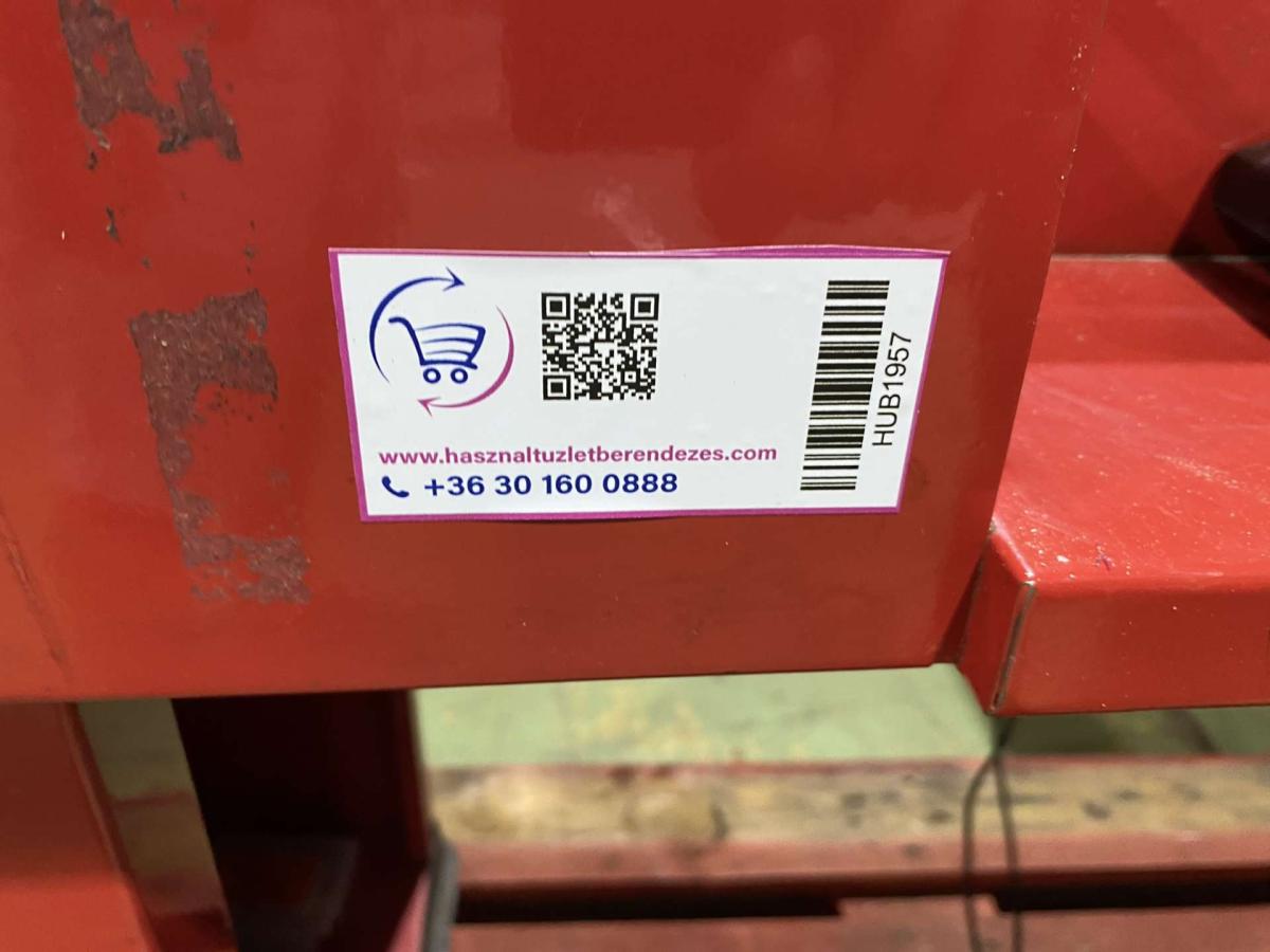 Kasszaasztal, Kolecki szimpla elpakolóval – termékfotó 45° nézet