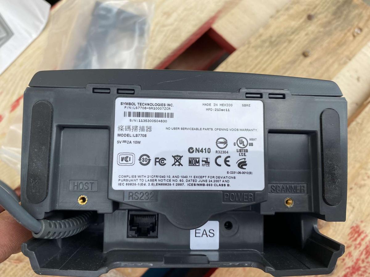 Motorola Symbol LS7708 szkenner, vonalkódolvasó, – termékfotó bal oldalról