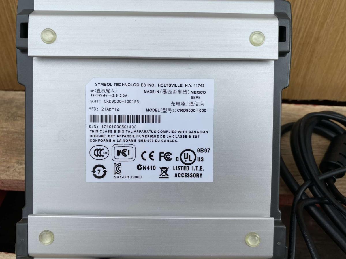 Motorola Symbol MC9190 töltő CRD9000-10012SR – termékfotó hátulról