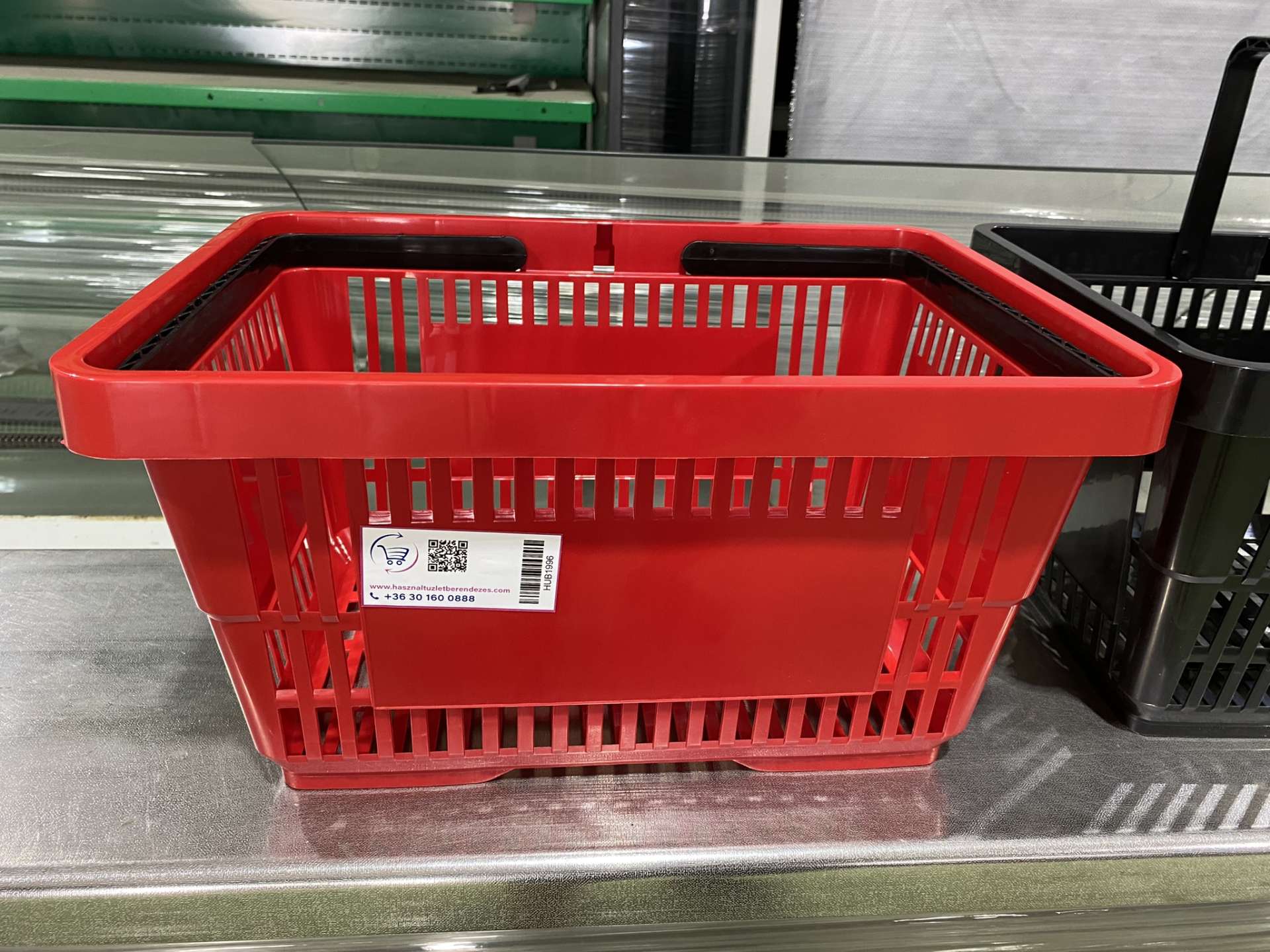 Új bevásárló kosár piros 22 literes