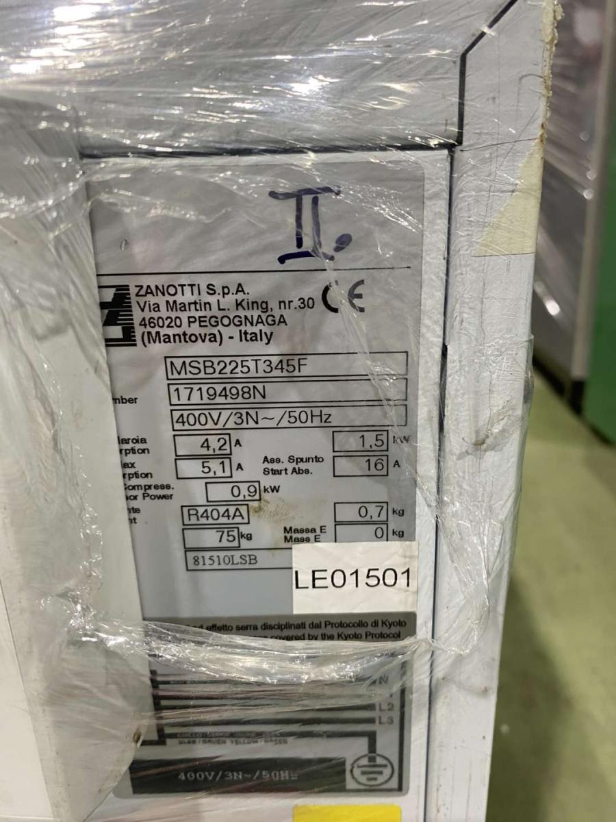 Monoblokk Zanotti MSB225T345F "+" hűtési tartomány – termékfotó hátulról