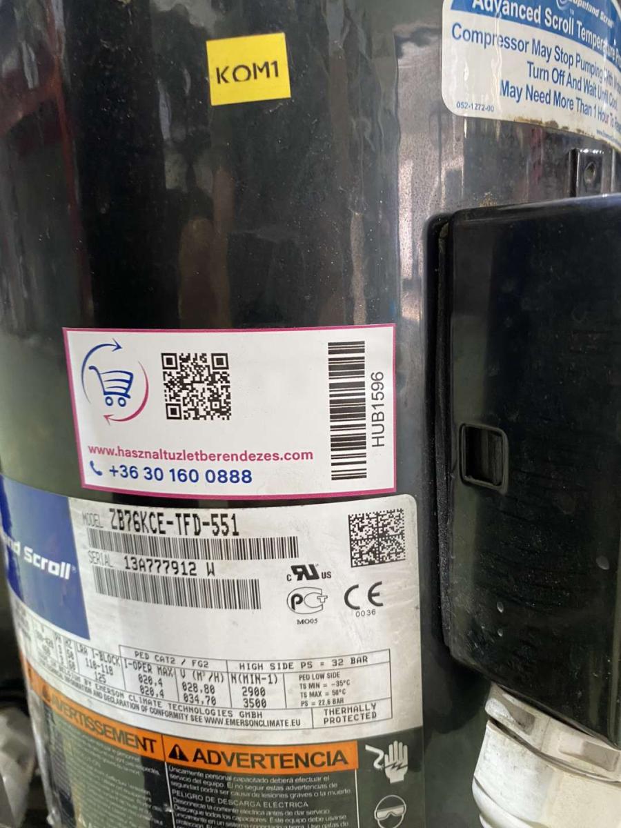 Copeland Scroll ZB és ZF kompresszorok – termékfotó felülnézet