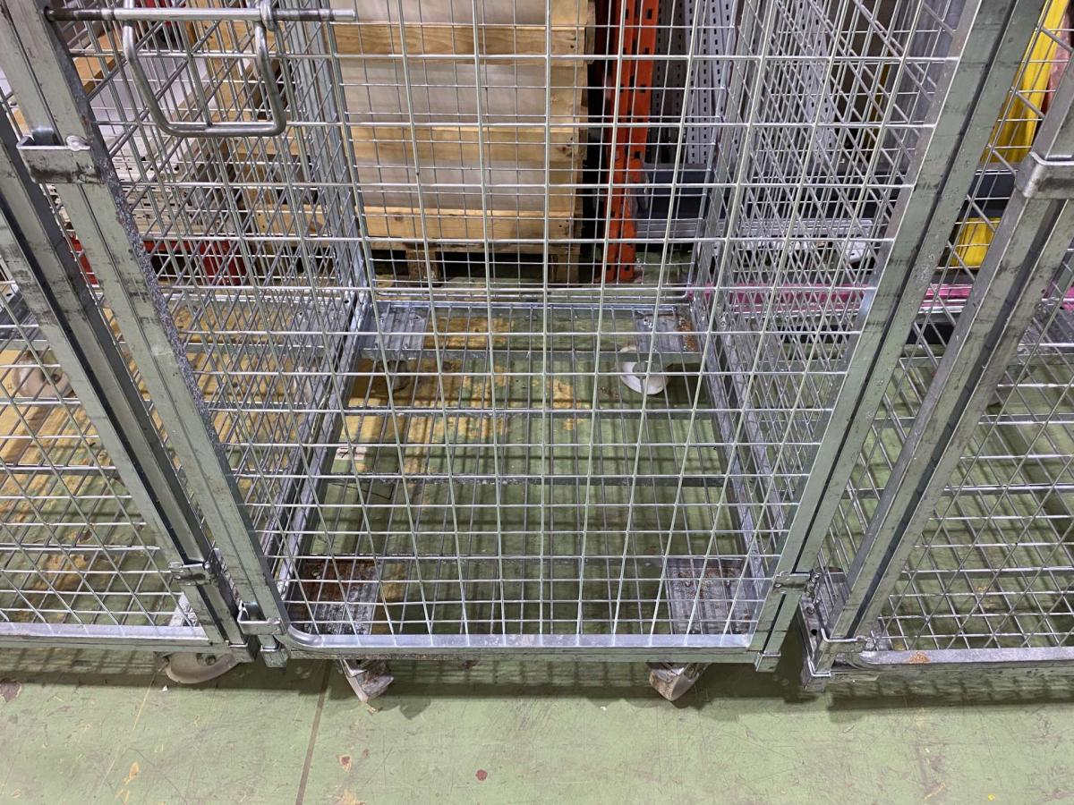 Wanzl négyoldalról zárt rollikocsi, rollkonténer – termékfotó részlet