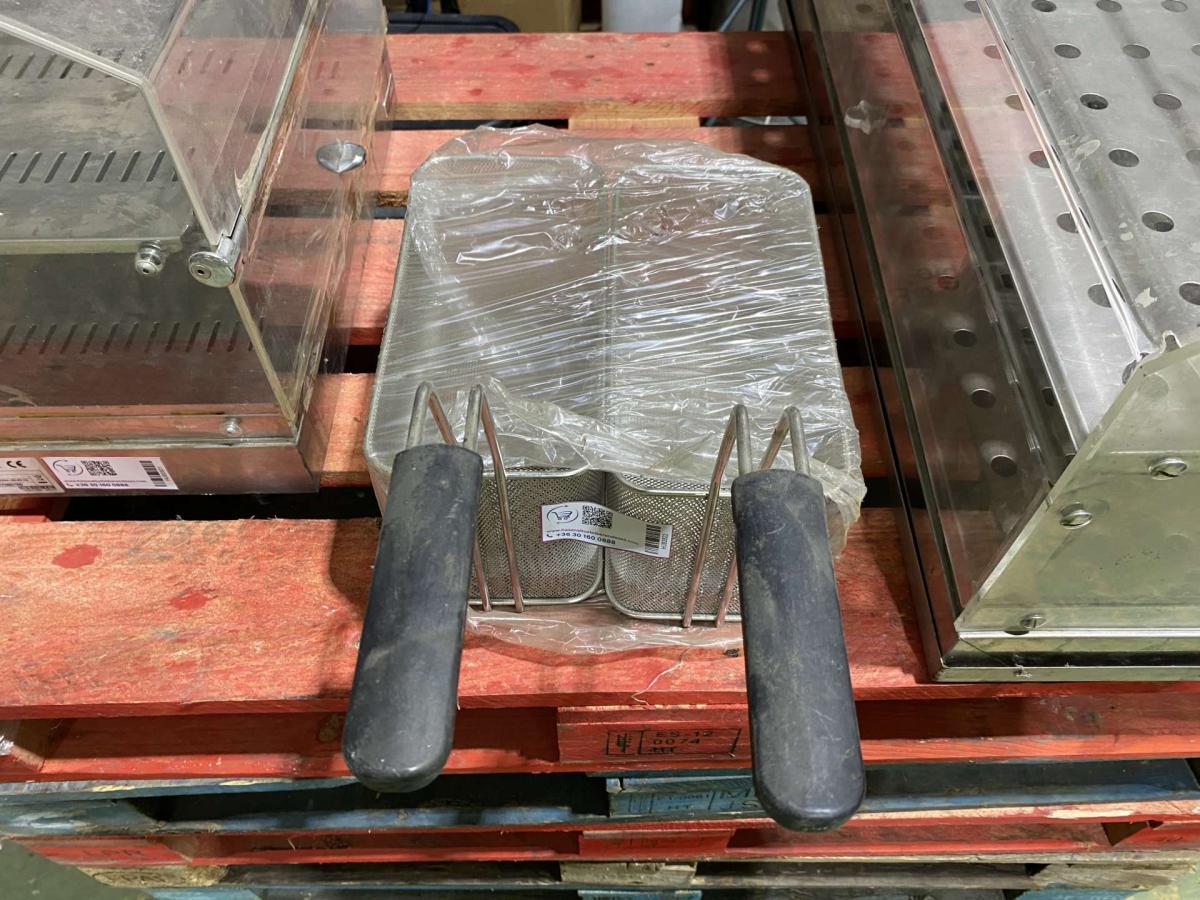 Fritőzkosár 13*28*15 ÚJ! – termékfotó hátulról