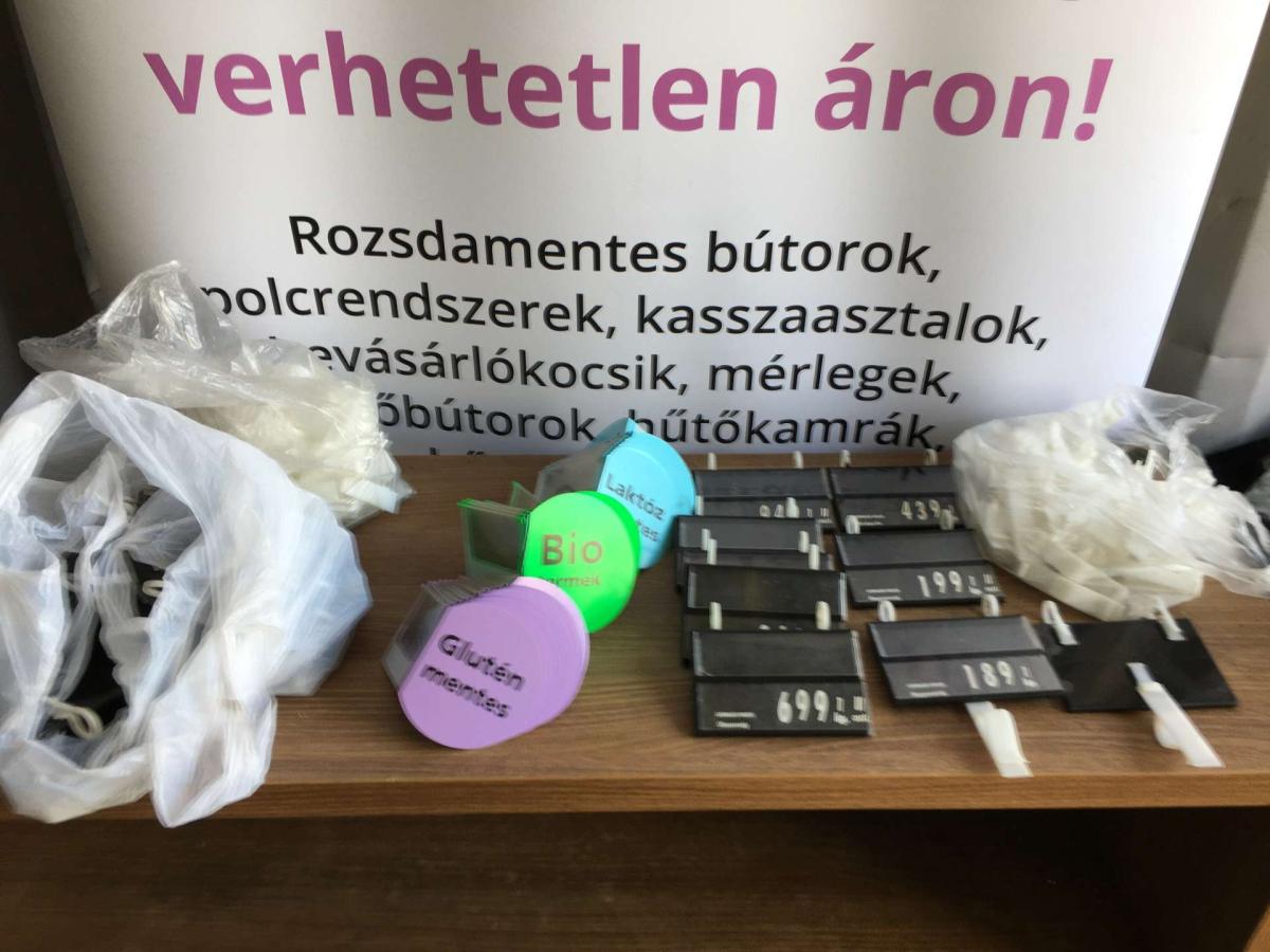 POS regalstopper, több fajta – termékfotó jobb oldalról