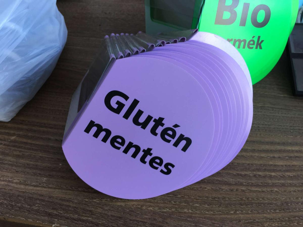 POS regalstopper, több fajta – termékfotó hátulról