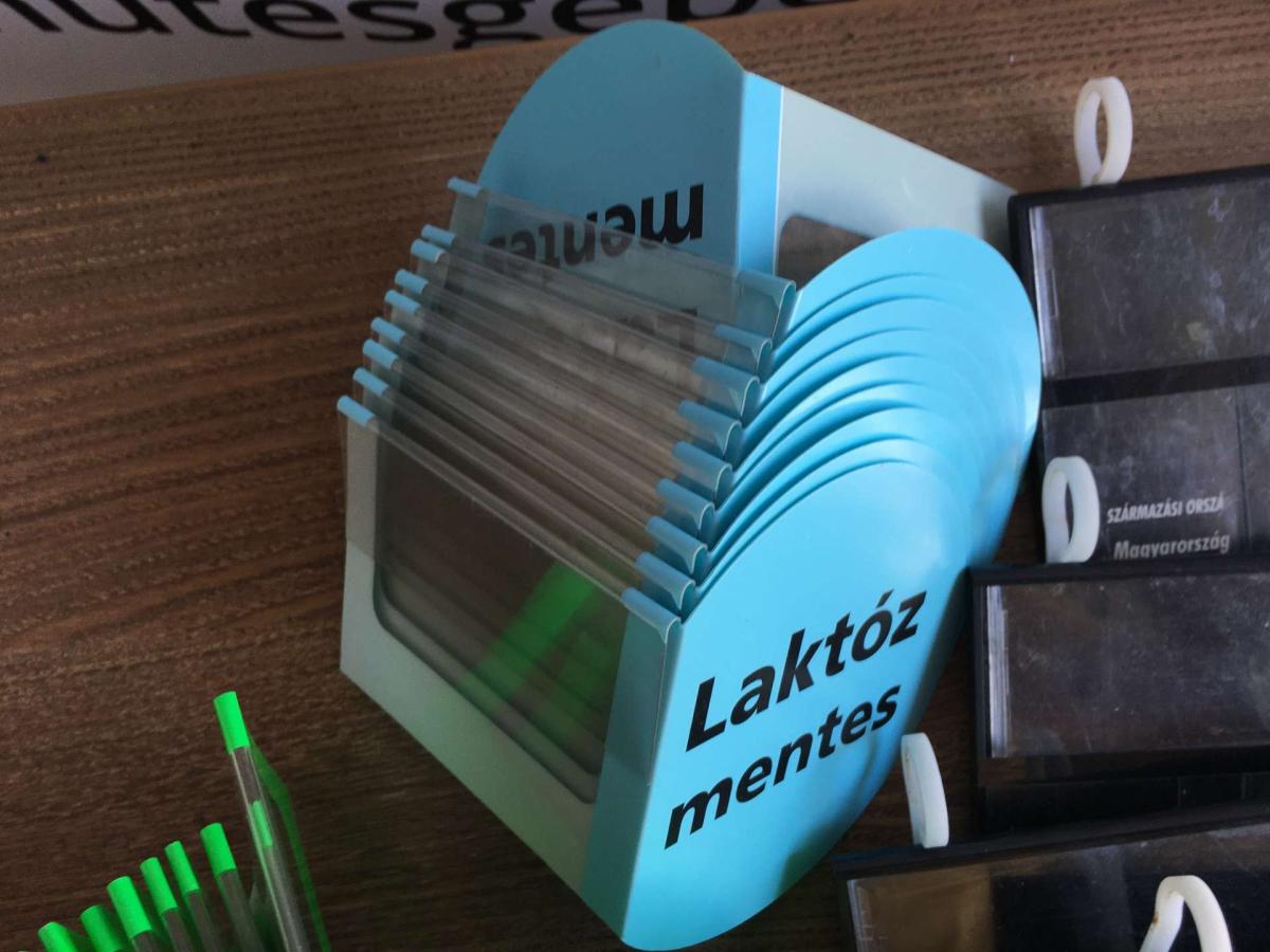 POS regalstopper, több fajta – termékfotó felülnézet