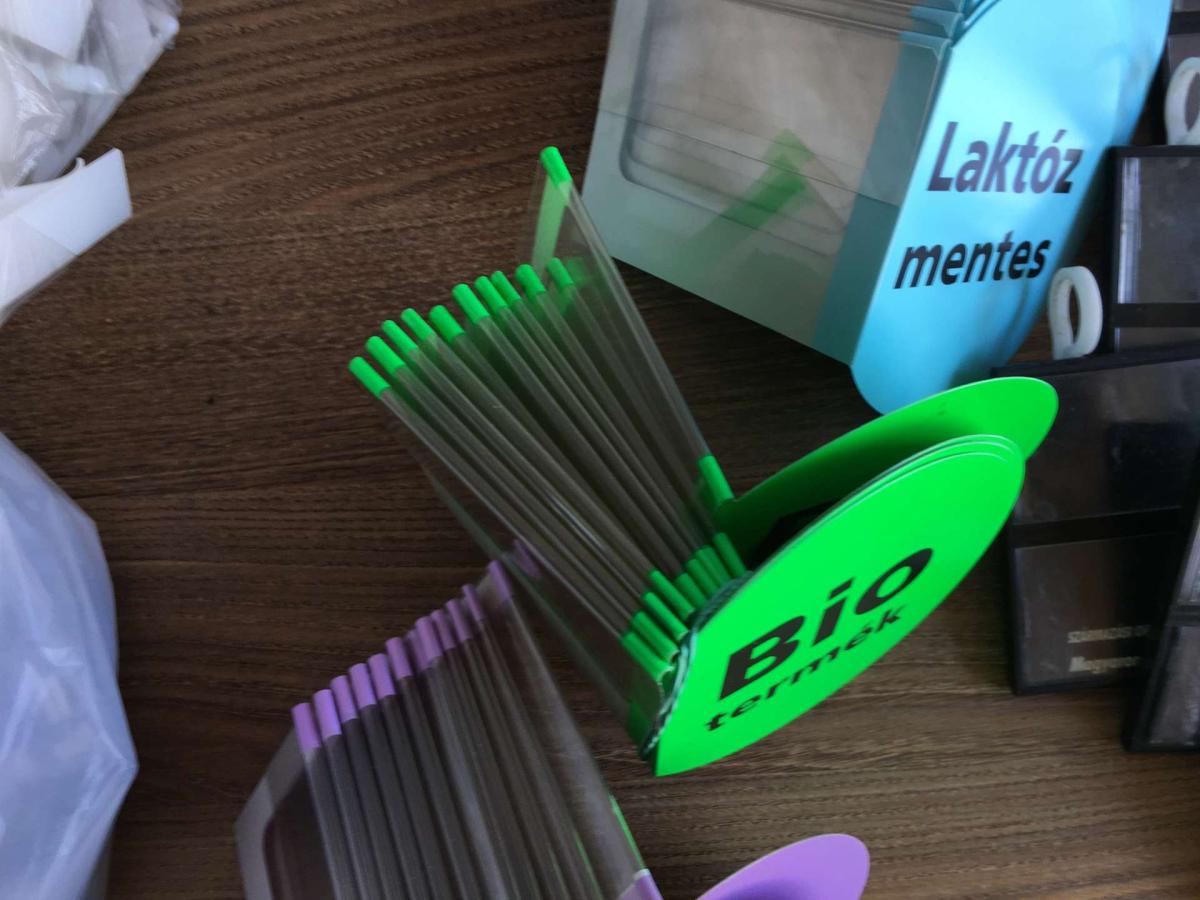 POS regalstopper, több fajta – termékfotó alulnézet