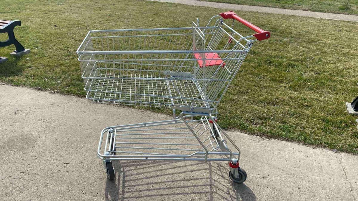 Wanzl D155 RC bevásárlókocsi felújított – termékfotó elölnézet