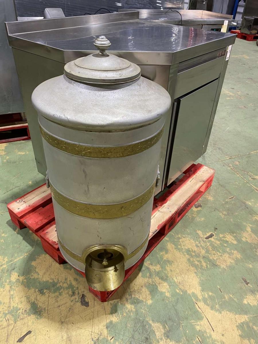 Antik szemeskévé adagoló, tároló – termékfotó felülnézet