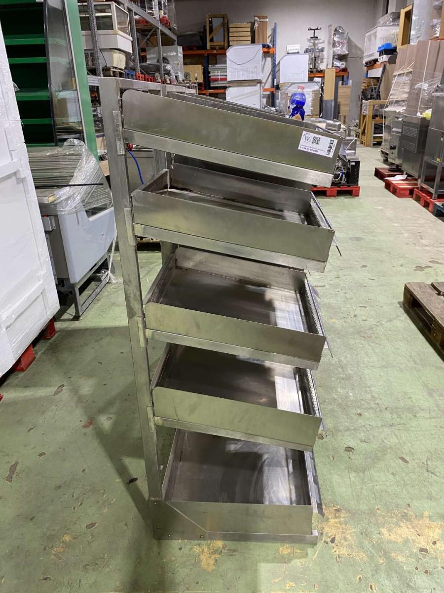 Rozsdamentes italos állvány – termékfotó felülnézet