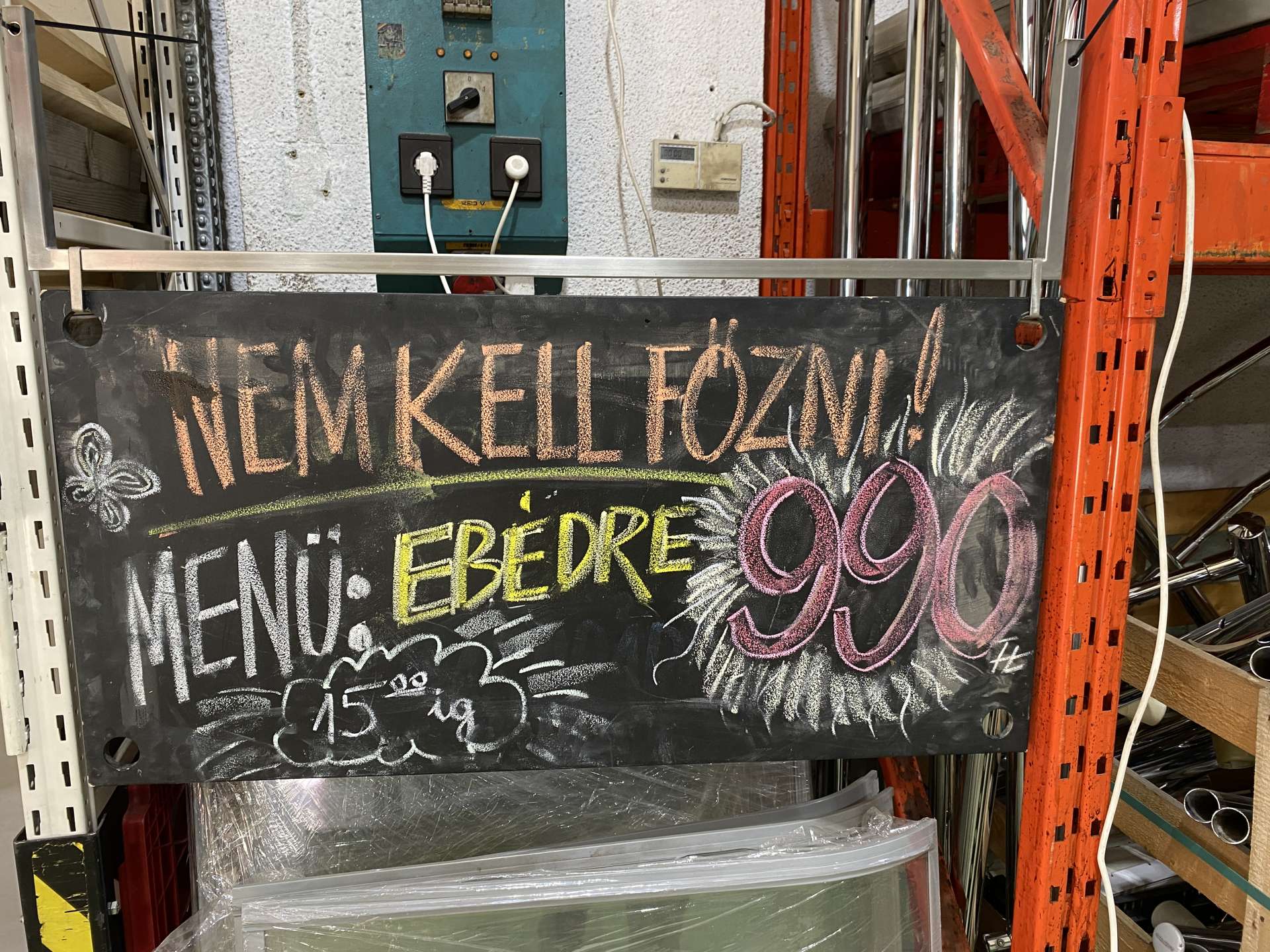 Dekorácó, írható tábla