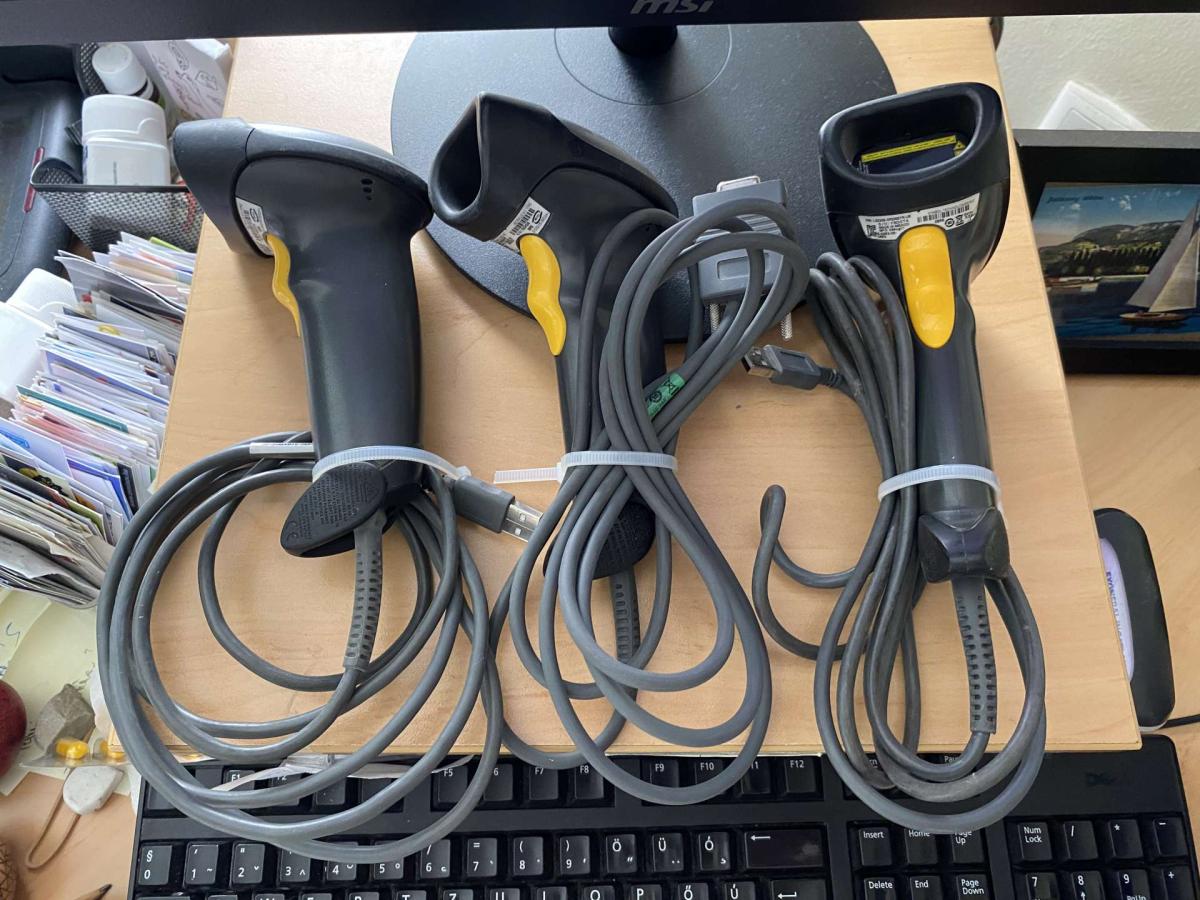 Motorola Symbol vonalkódolvasó LS2208 – termékfotó alulnézet