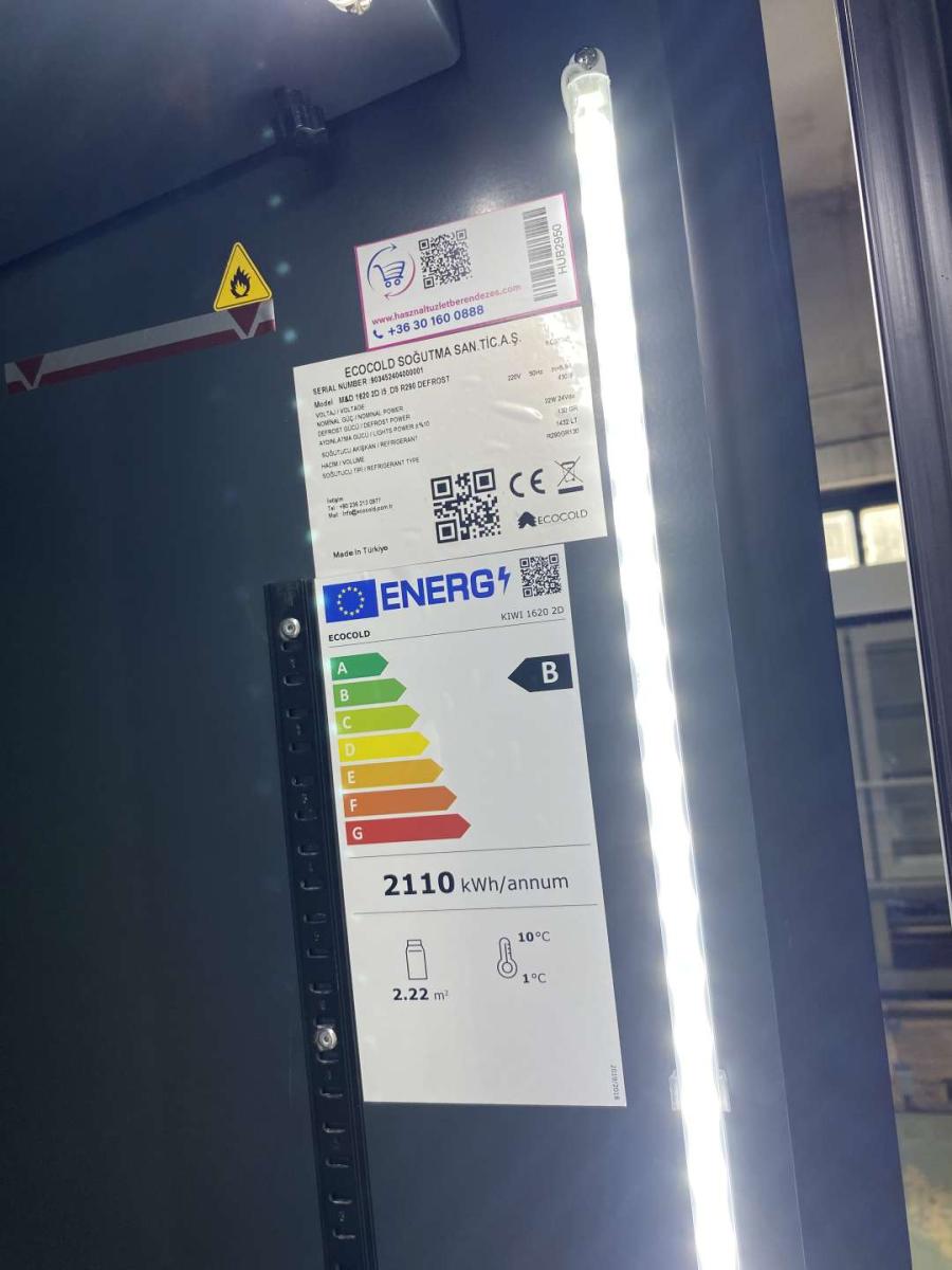 Új ECOCOLD KIWI 1620 2D beépített aggregátoros hűtő (+) – termékfotó alulnézet