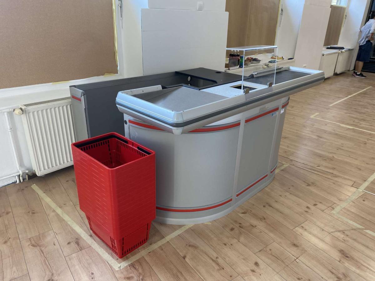 Kasszaasztal Pillen ( Szimpla elpakolós) – termékfotó hátulról