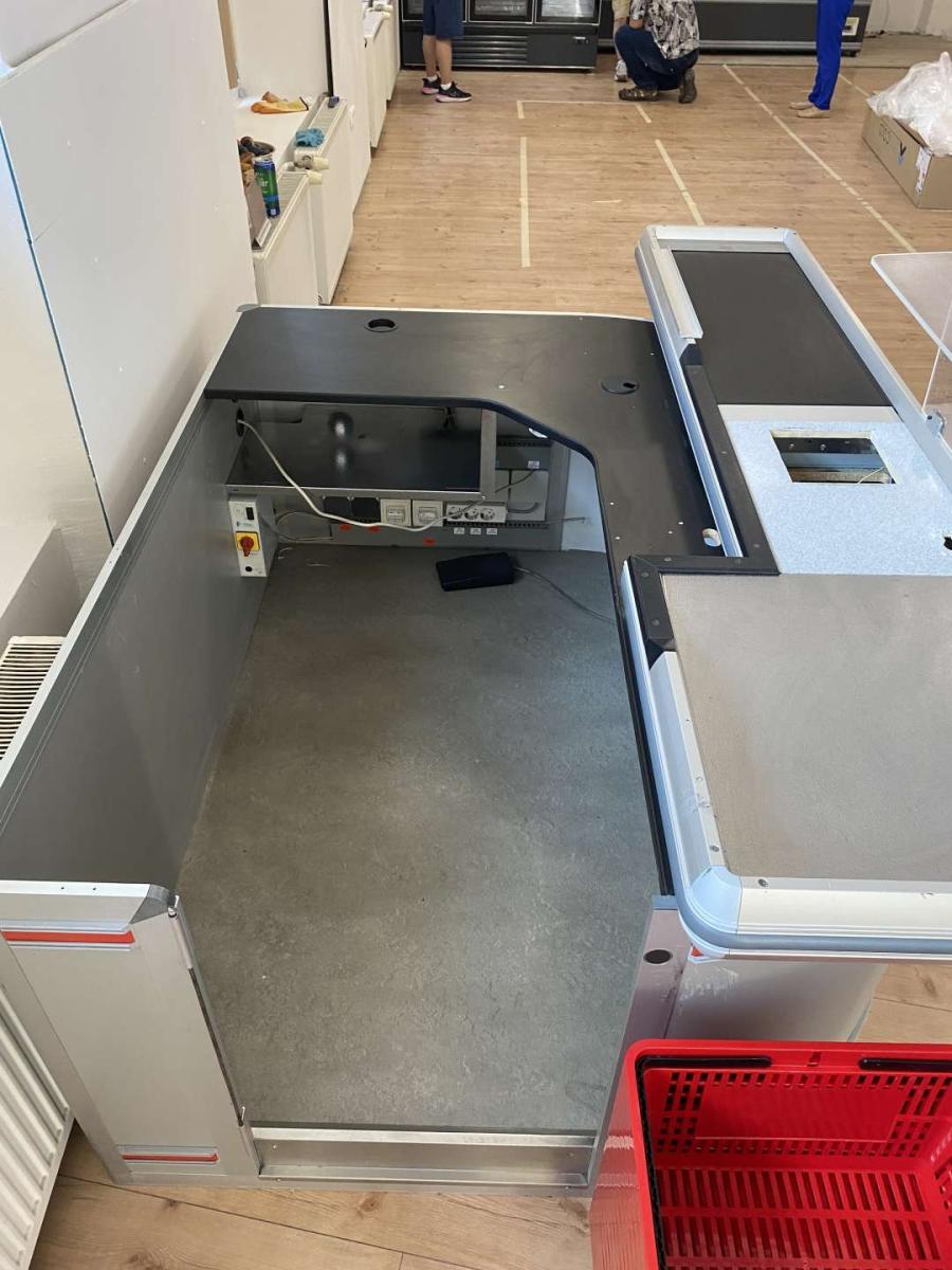 Kasszaasztal Pillen ( Szimpla elpakolós) – termékfotó részlet