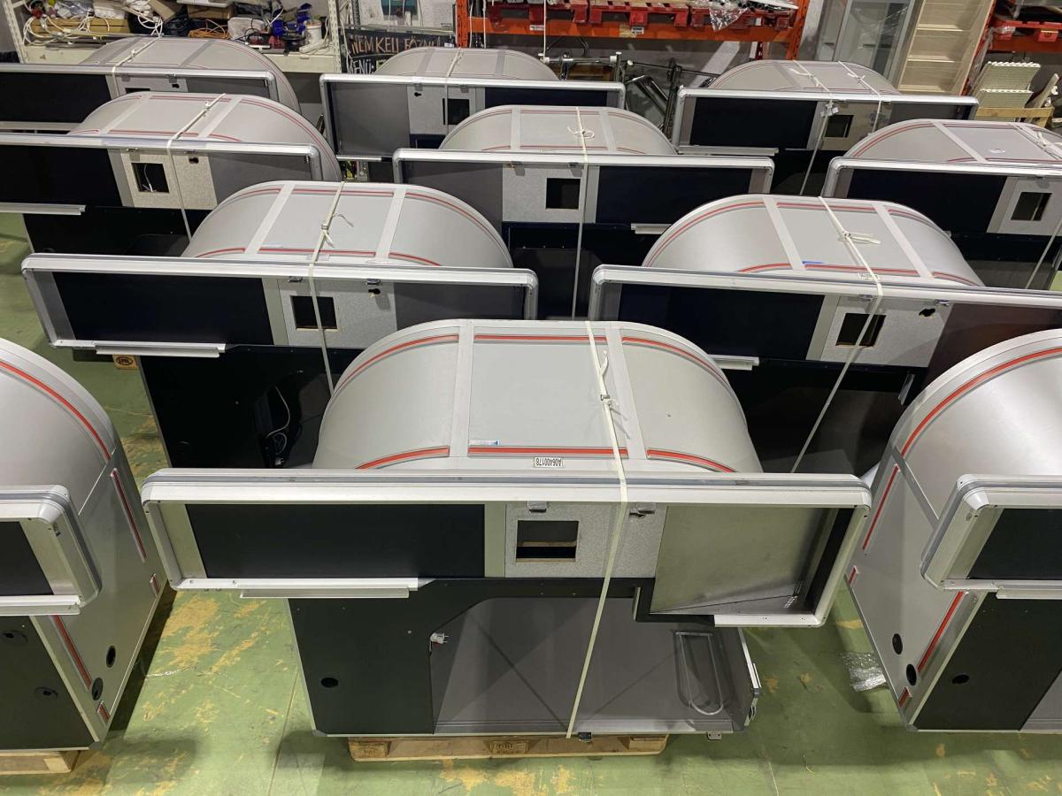 Kasszaasztal Pillen ( Balos ) – termékfotó elölnézet