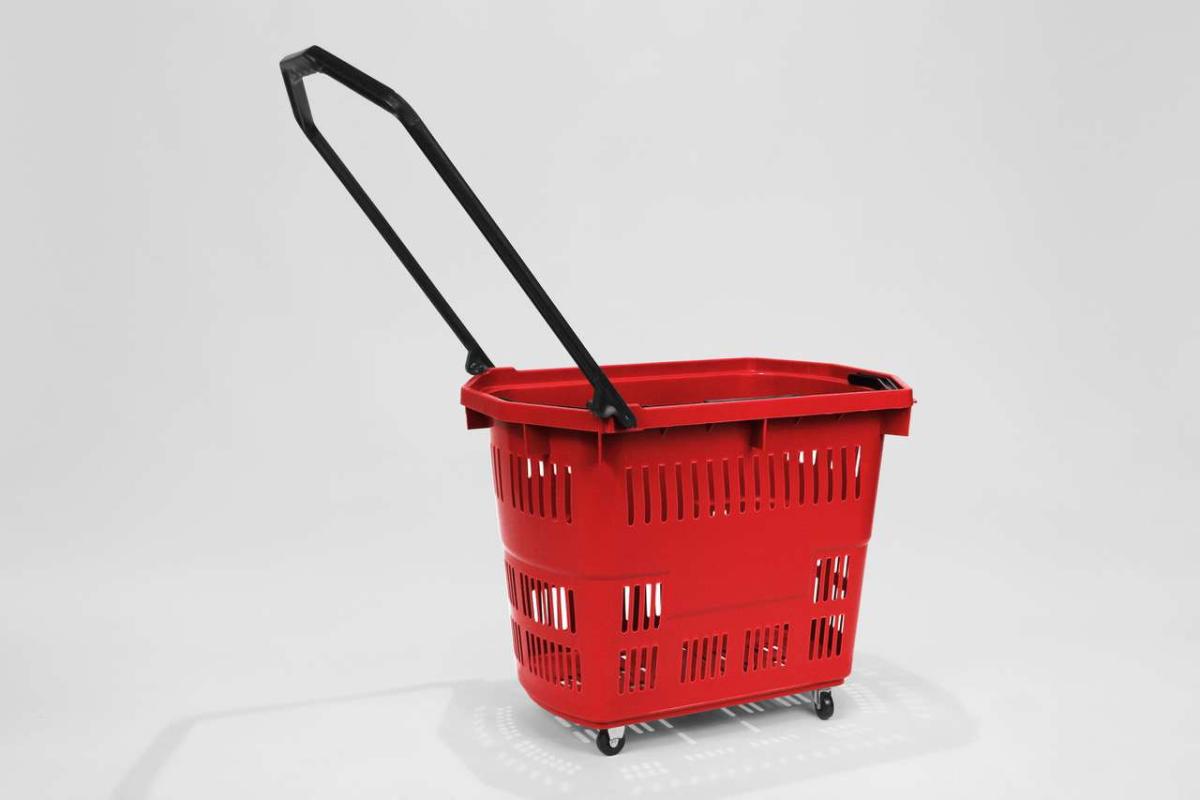 Bevásárló kosár - gurulós 55 L ÚJ! – termékfotó elölnézet
