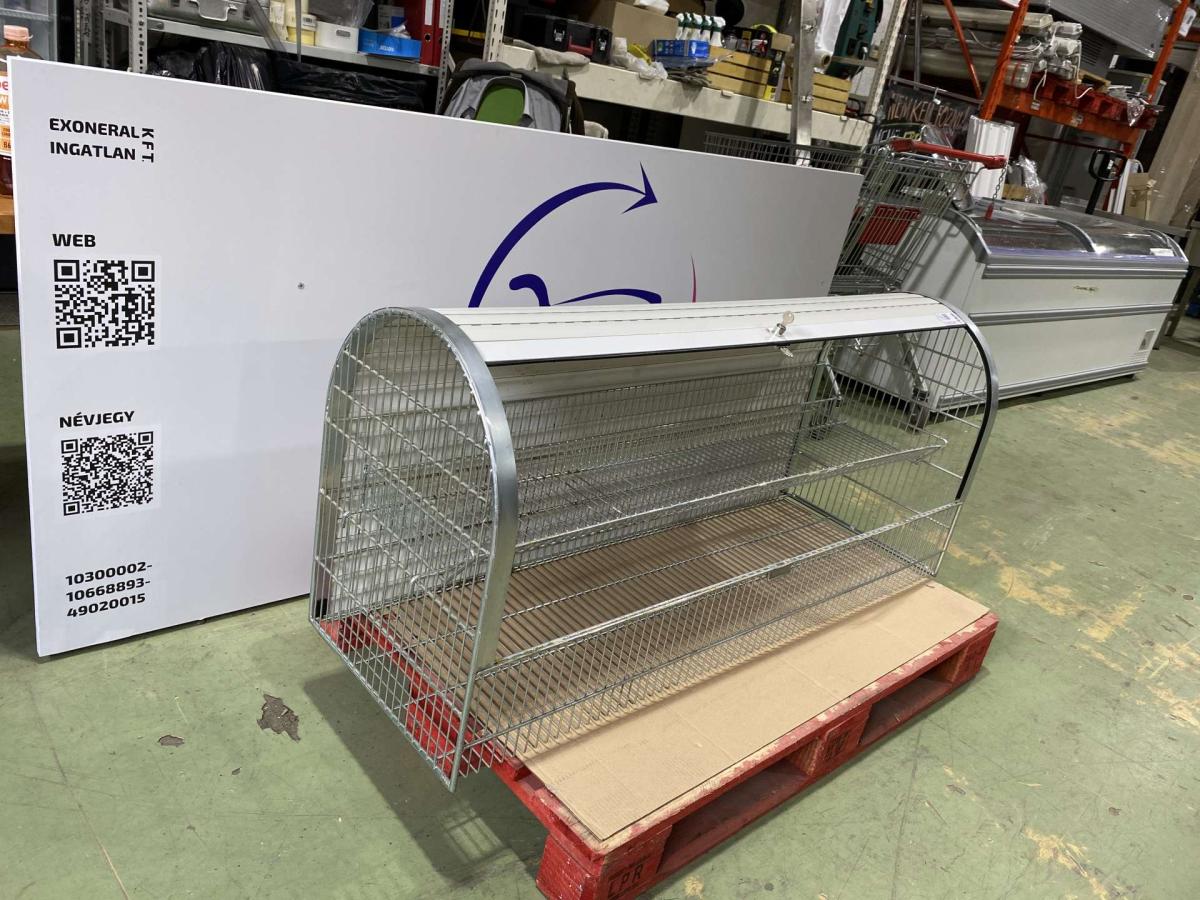 Redőnyös rácspolc – termékfotó bal oldalról