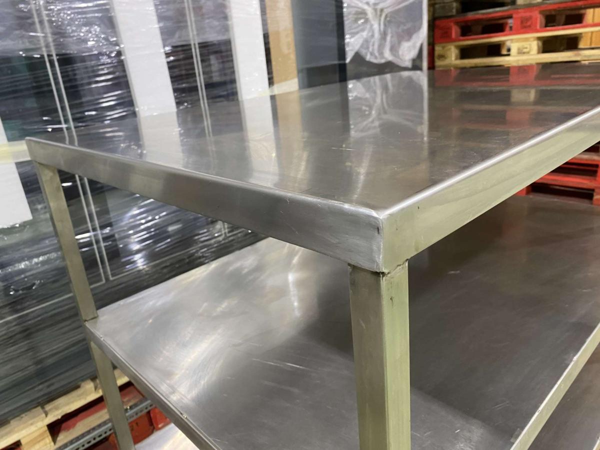 Rozsdamentes állvány, tároló 120*80*125 – termékfotó alulnézet