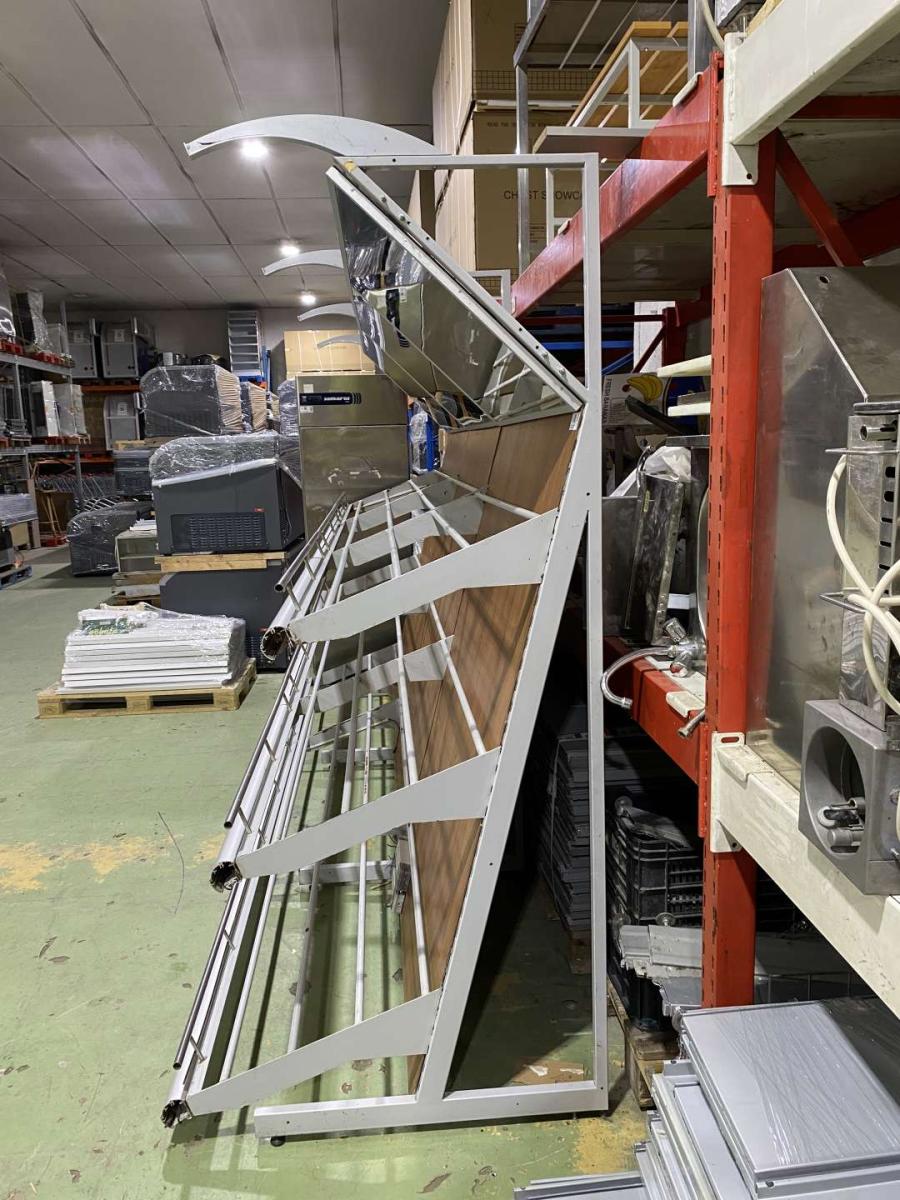 Zöldséges faliregál, állvány 375 – termékfotó bal oldalról