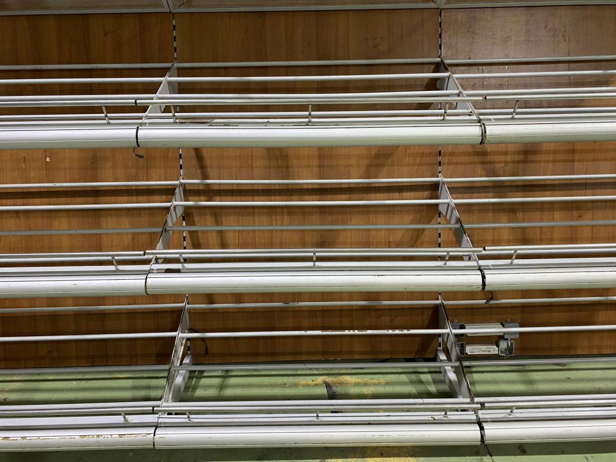 Zöldséges faliregál, állvány 375 – termékfotó 45° nézet