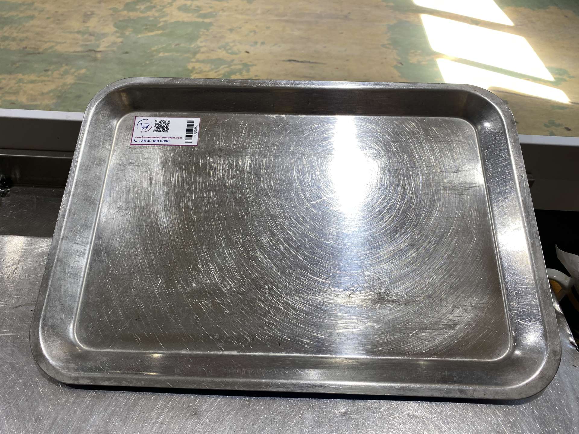 Rozsdamentes tálca 50*35*2 cm