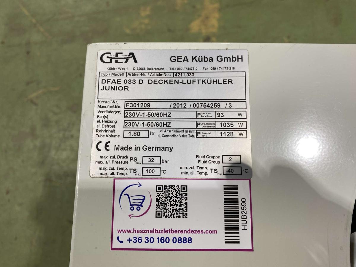 Elpárologtató GEA KÜBA 033C JUNIOR – termékfotó használat közben