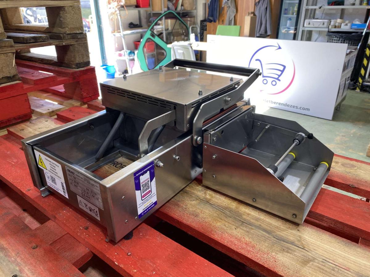 Tálcazáró, dobozzáró gép VALKO – termékfotó részlet