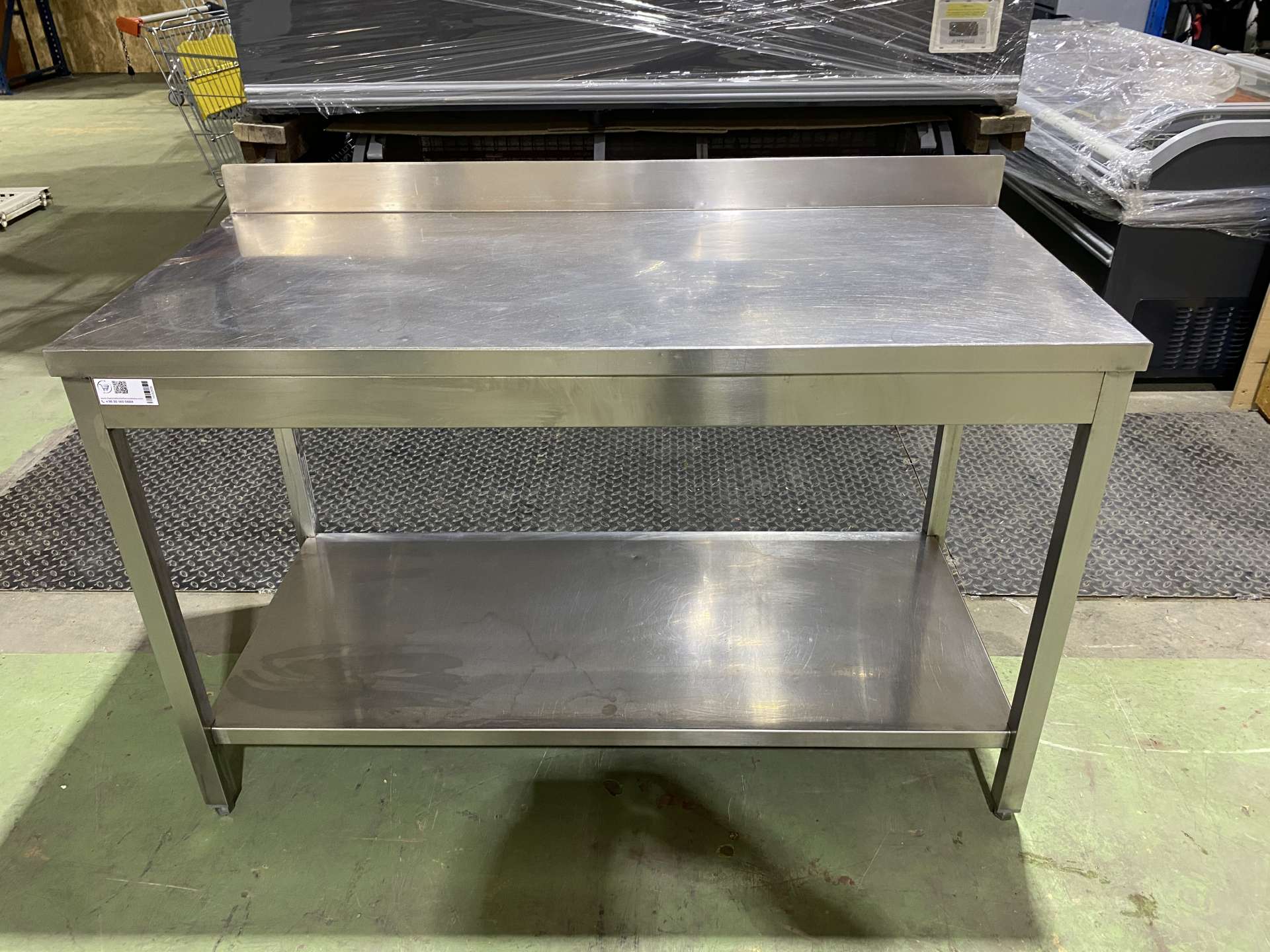 Rozsdamentes asztal 144*65