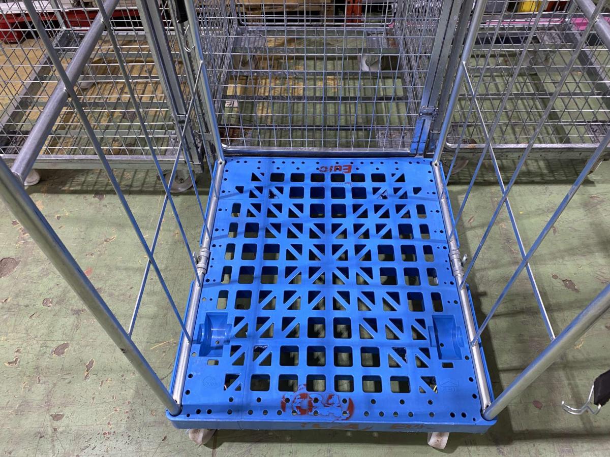 Feil kétoldalról nyitott rollikocsi, rollkonténer – termékfotó felülnézet