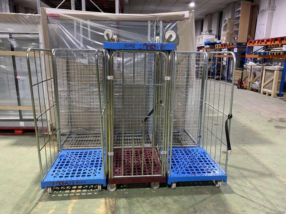 Feil kétoldalról nyitott rollikocsi, rollkonténer – termékfotó részlet