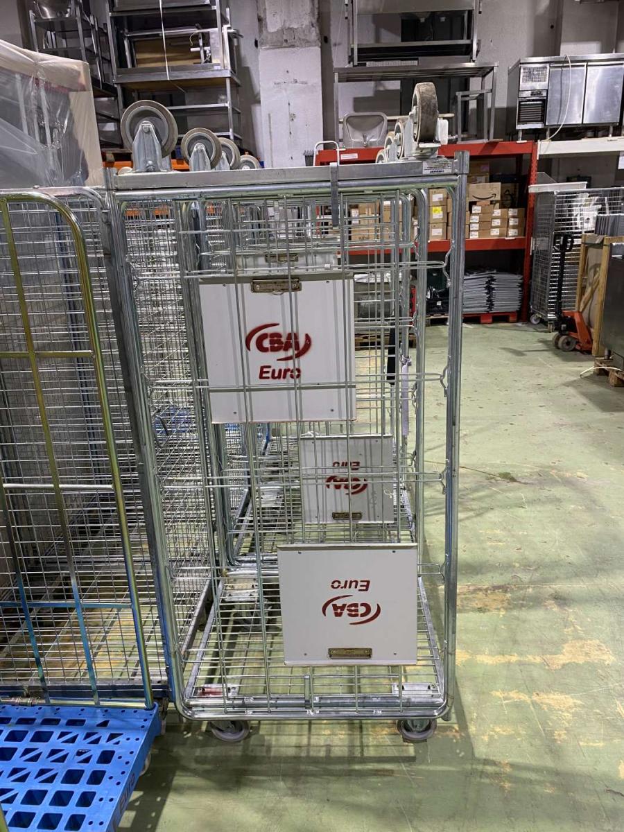 Wanzl kétoldalról nyitott rollikocsi, rollkonténer – termékfotó felülnézet