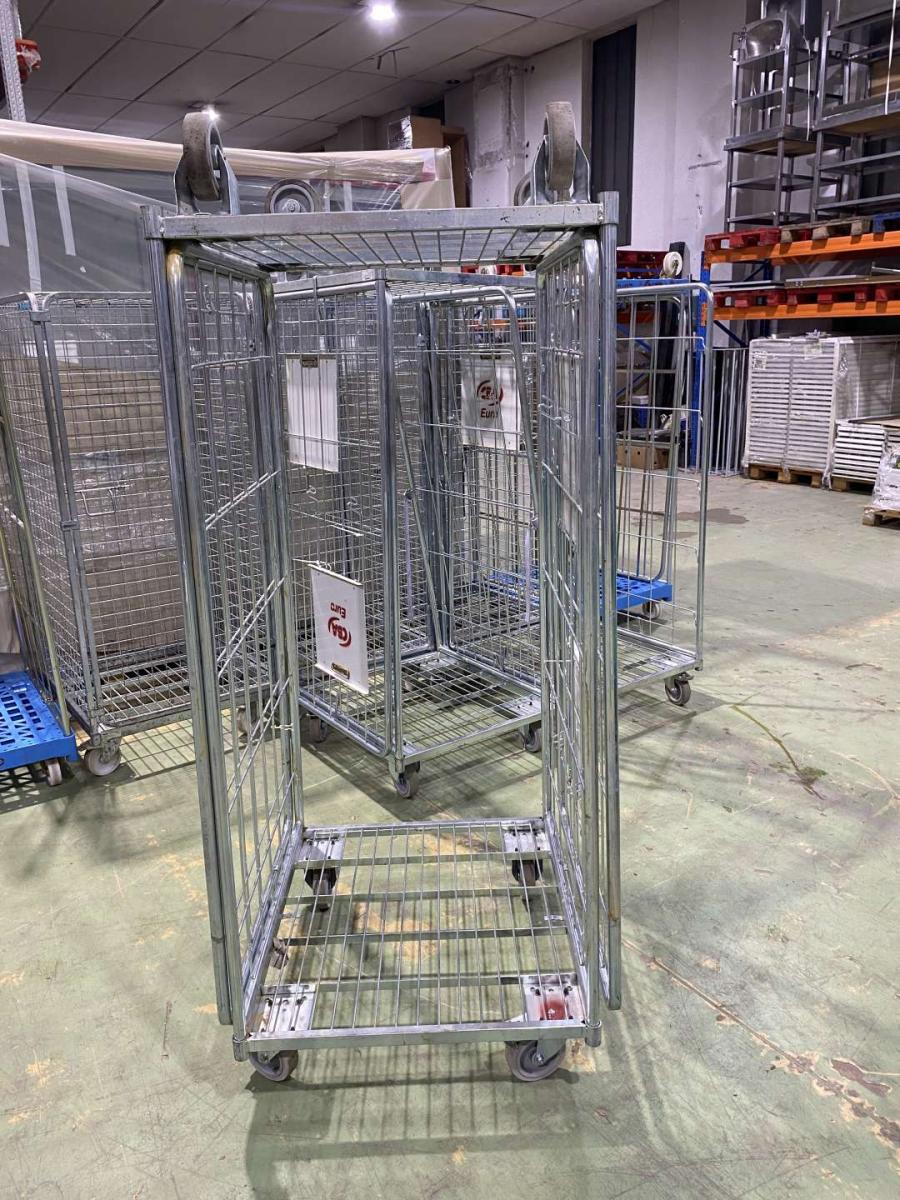 Wanzl kétoldalról nyitott rollikocsi, rollkonténer – termékfotó alulnézet