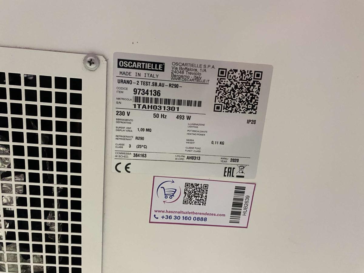 Oscartielle Urano fagyasztó 185 – termékfotó bal oldalról