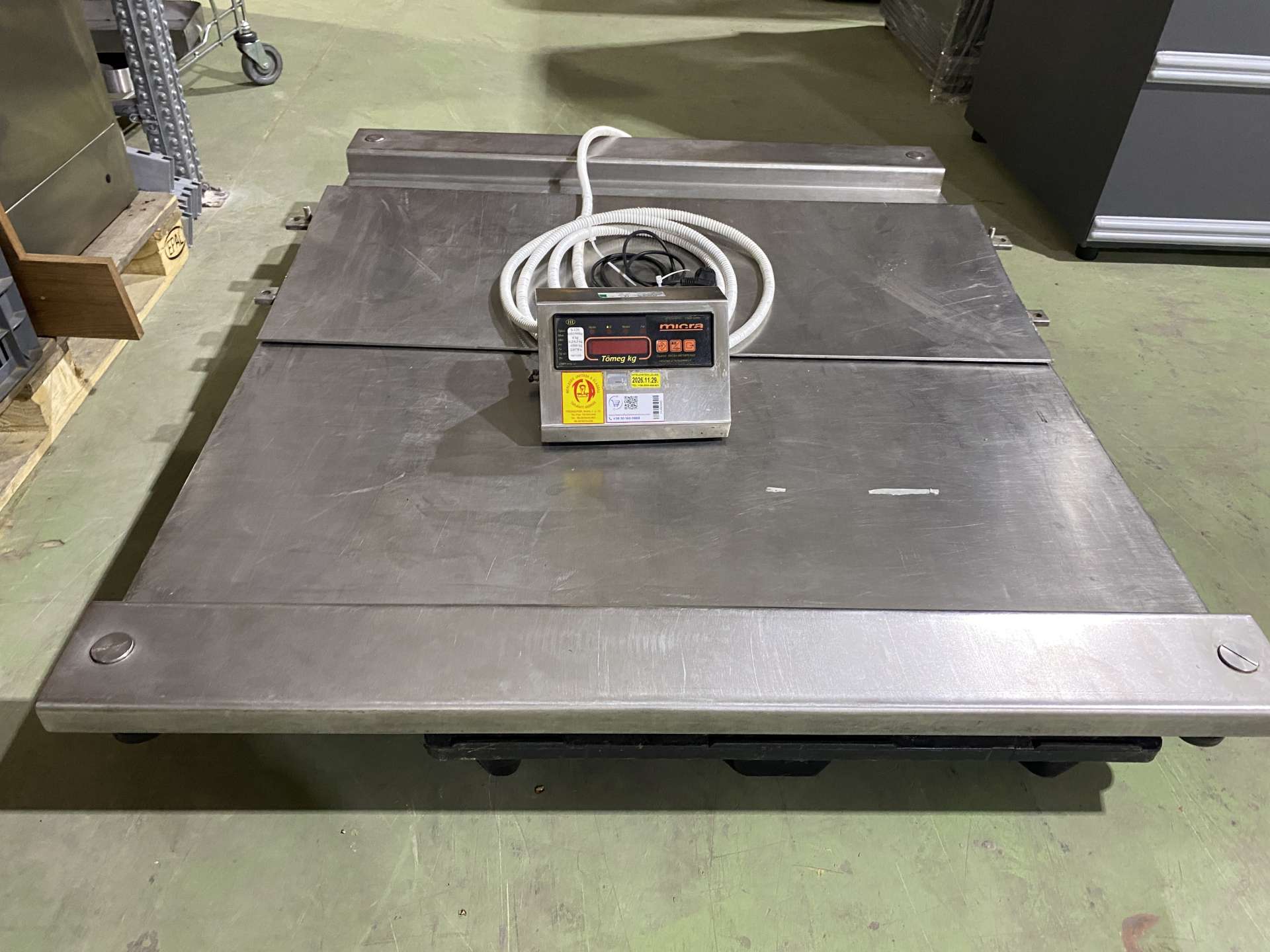 Lapmérleg, mázsa rozsdamentes kivitelben