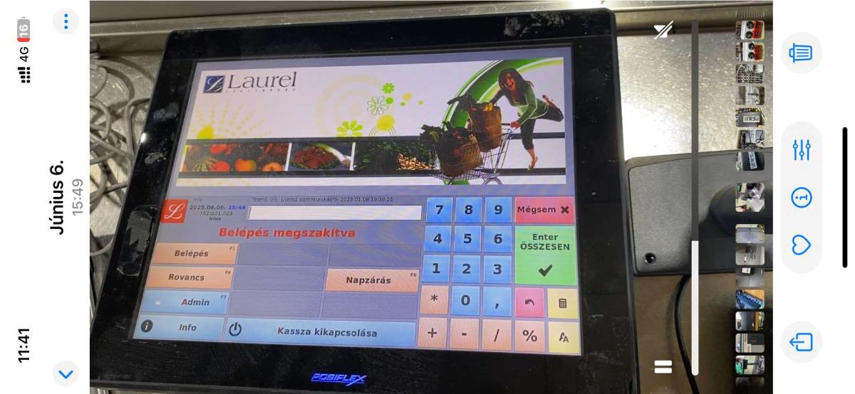 Kasszarendszer, mérlegszkenner Zebra, Bizerba, – termékfotó bal oldalról