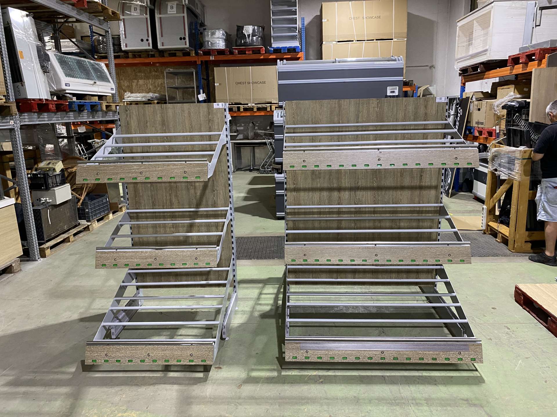 Zöldséges faliregál, vagy gondola sorolható, Tegometall