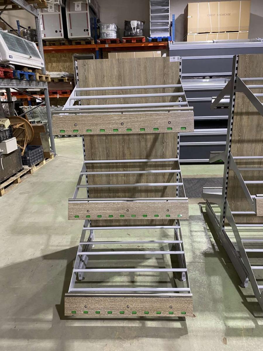 Zöldséges faliregál, Tegometall – termékfotó bal oldalról