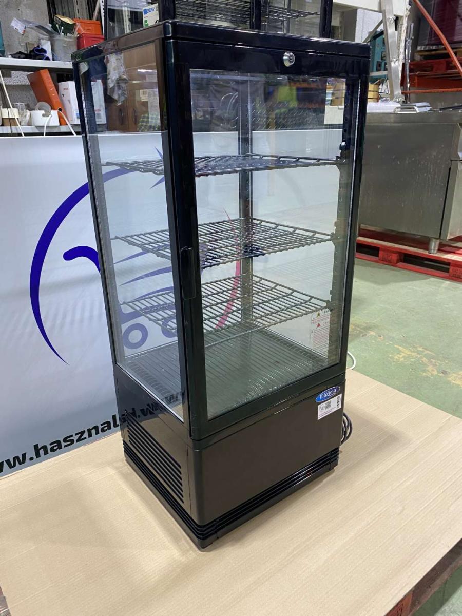 Hűtővitrin – 78L – H96cm Maxima – termékfotó hátulról