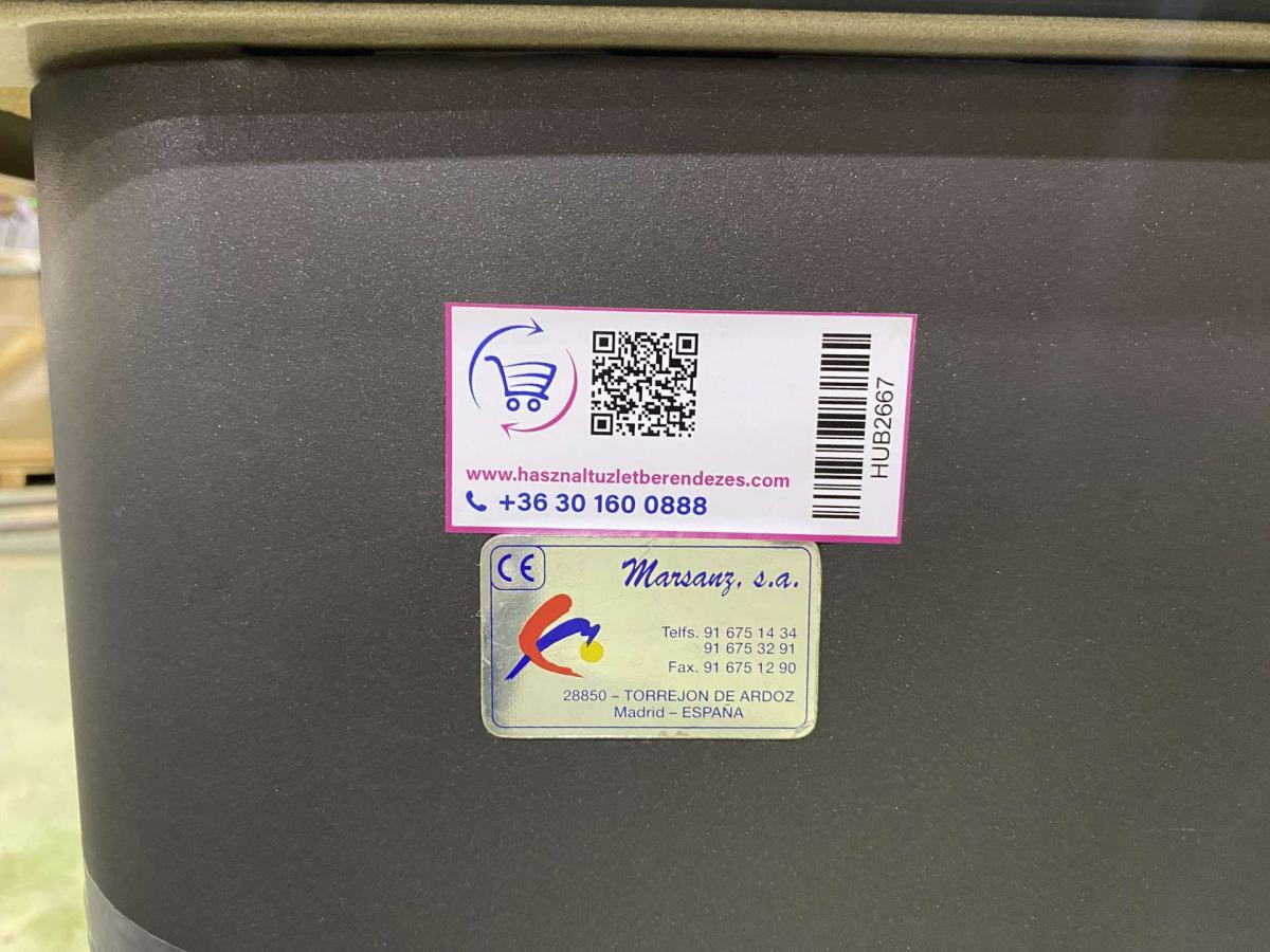 Kasszaasztal, Marsanz dupla elpakoló antracit-bordó_ – termékfotó (11. kép)