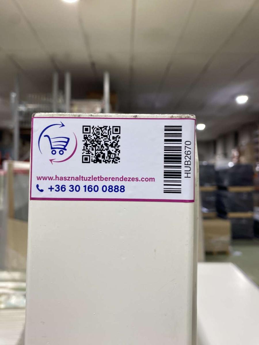 Tegometall polcrendszer, faliregál falipolc – termékfotó felülnézet