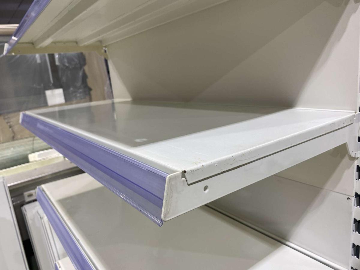 Tegometall polcrendszer, faliregál falipolc – termékfotó 45° nézet